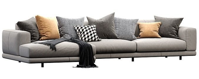 Ditre Italia Nevyll Chaise Lounge 3D model 7