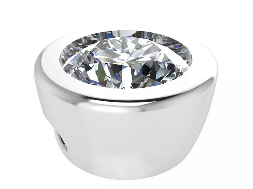 Round Diamond Pendant 0808 Free 3D print model