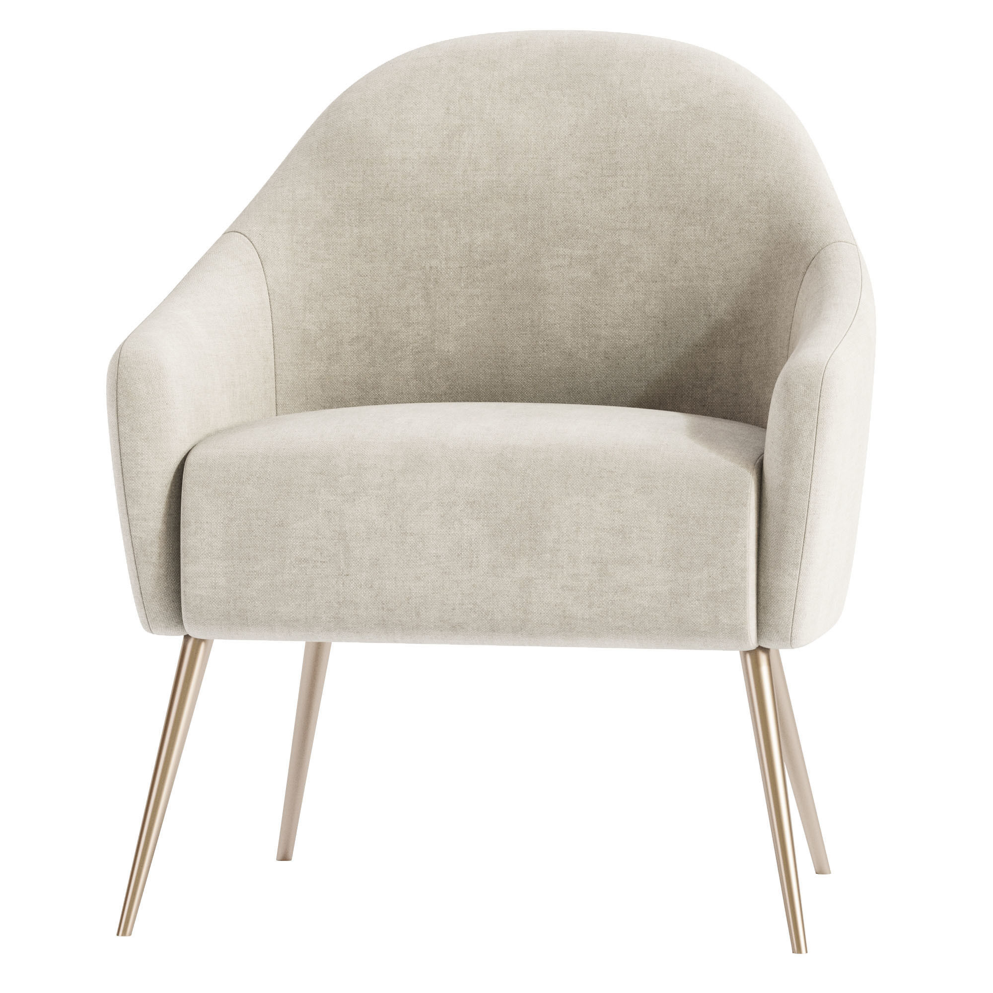 GEORGIA Fabric Armchair 3D model_5