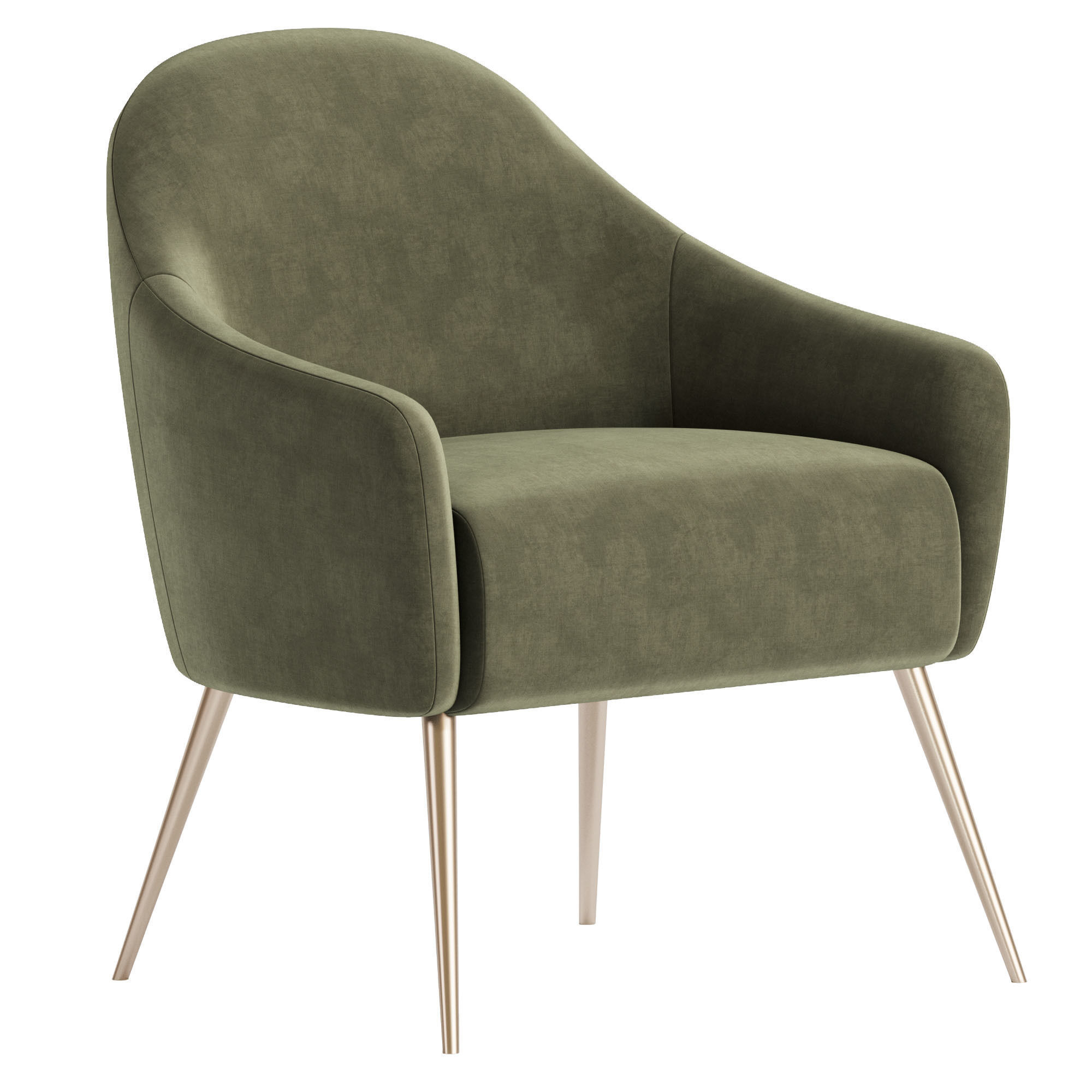 GEORGIA Fabric Armchair 3D model_1