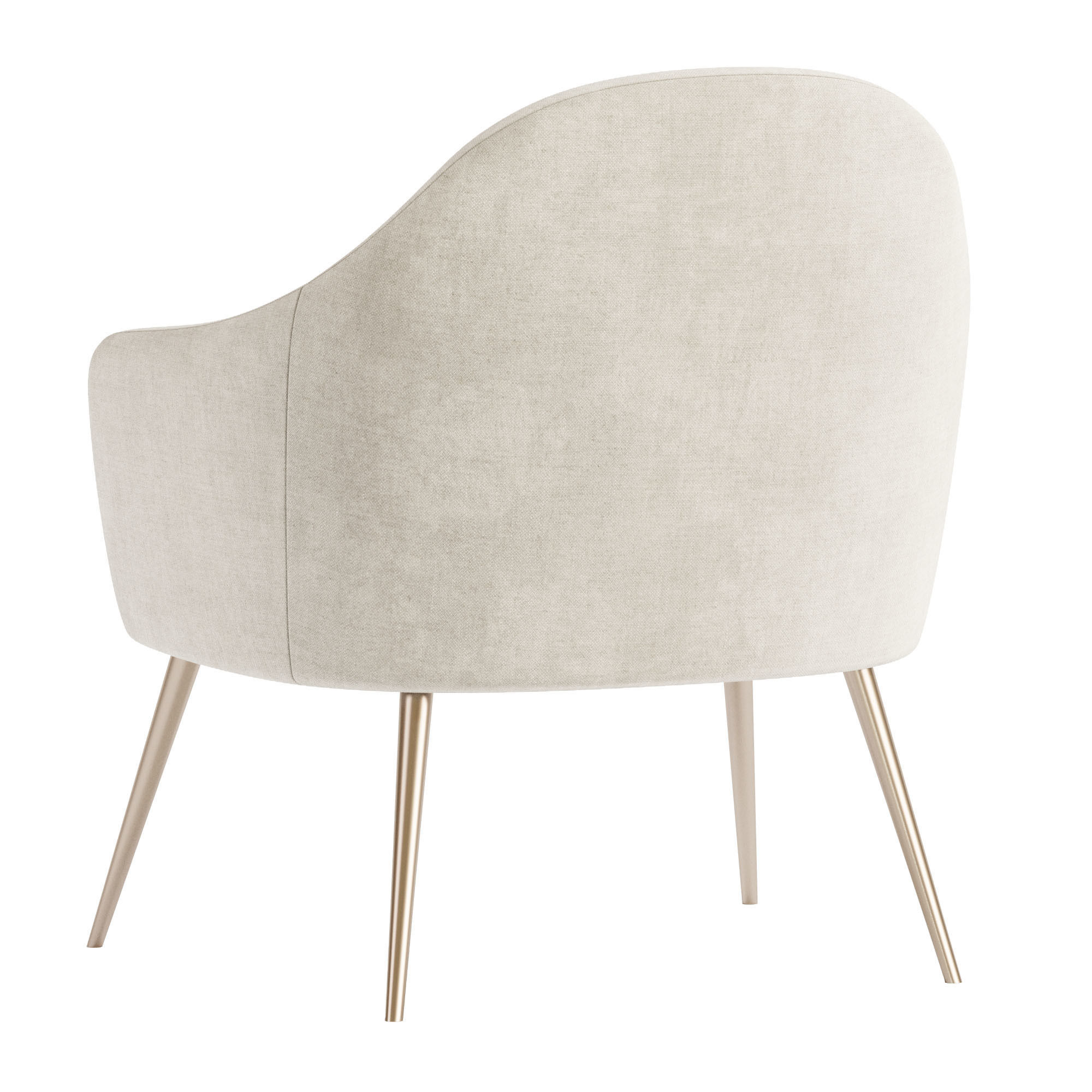 GEORGIA Fabric Armchair 3D model_3