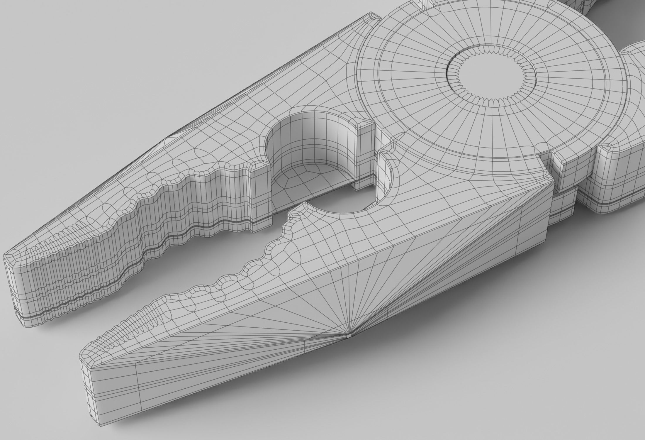 Weathered Combination Pliers 3D model_23