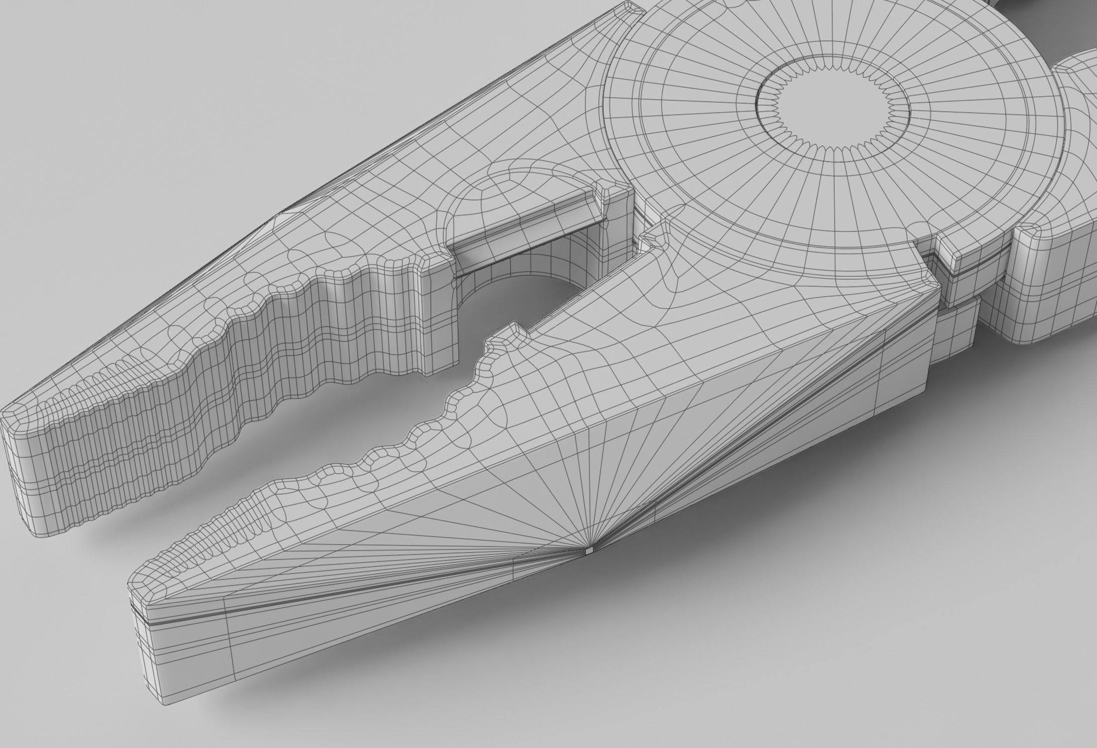Weathered Combination Pliers 3D model_22