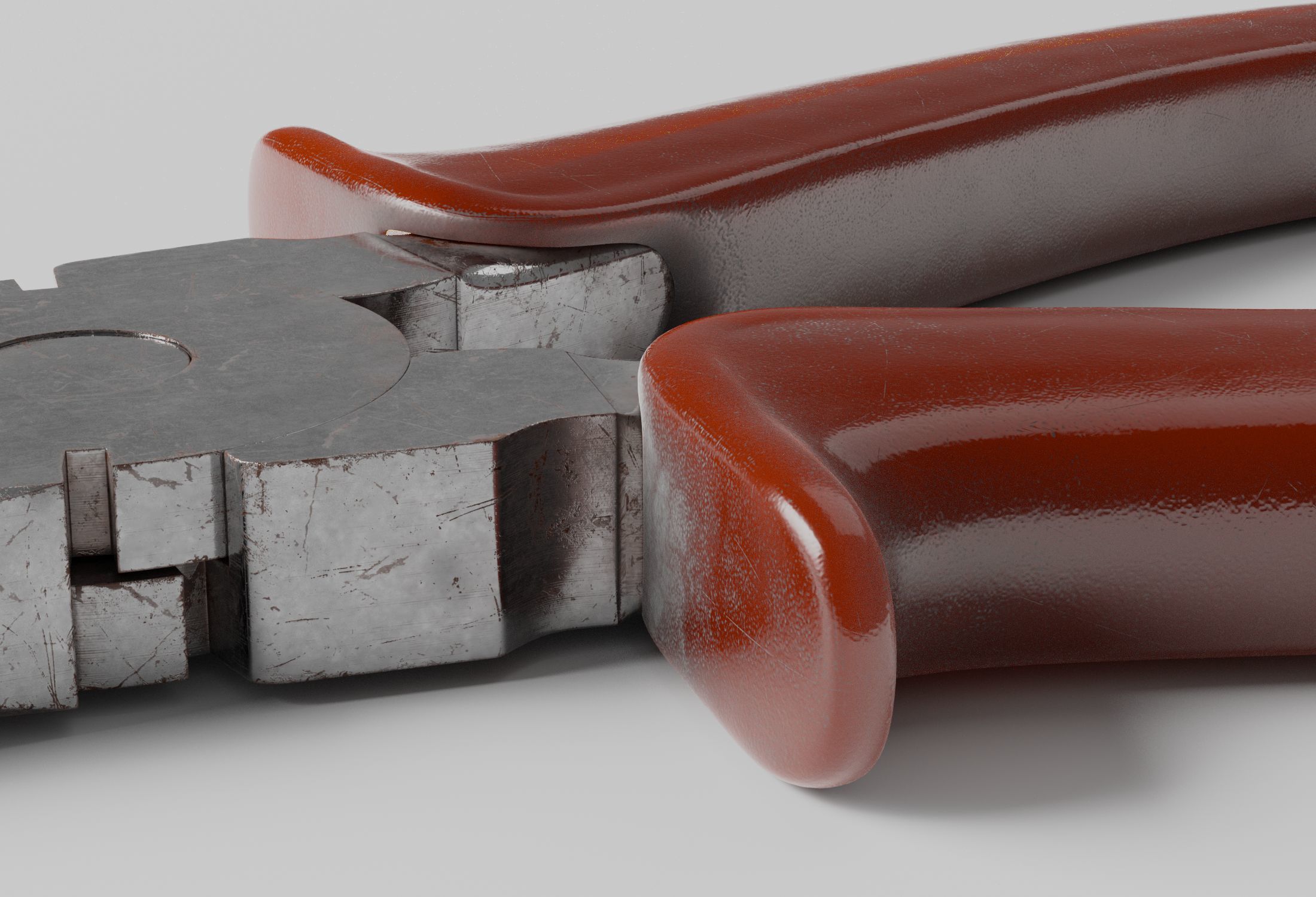 Weathered Combination Pliers 3D model_11