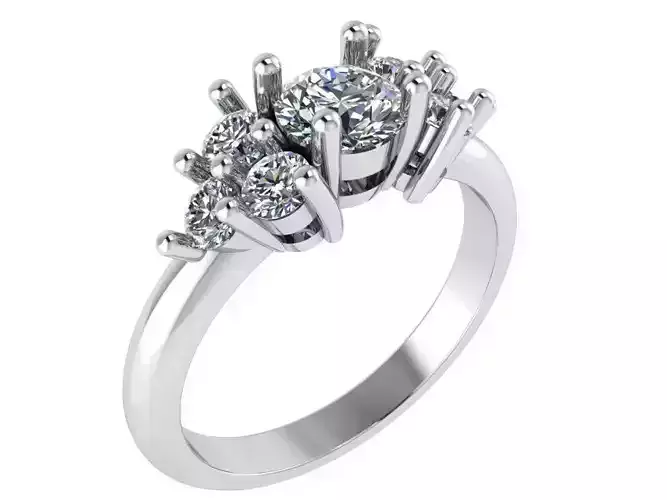 Round Diamond Basket Setting Ring 0821