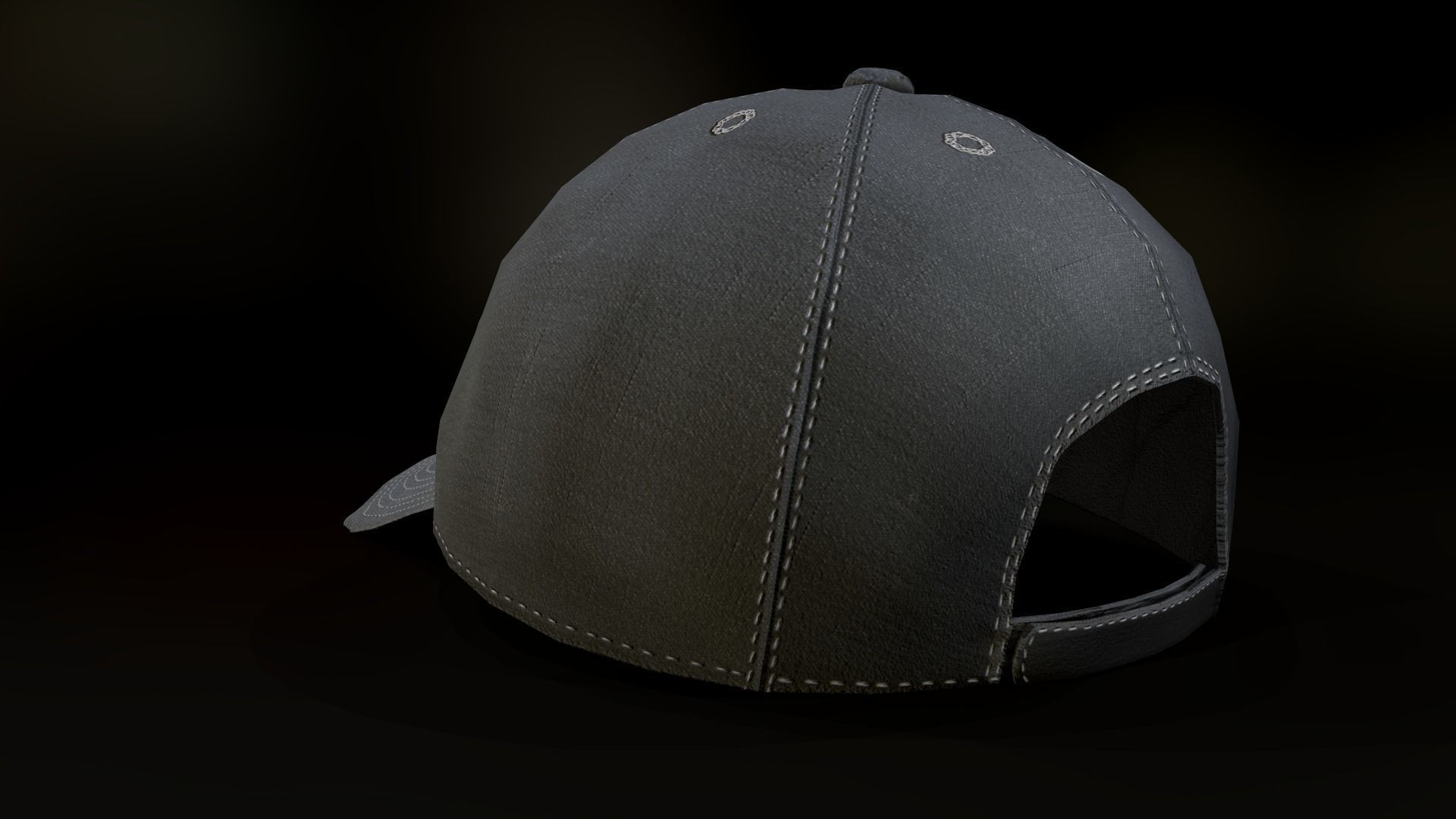 NY Cap 3D model_3