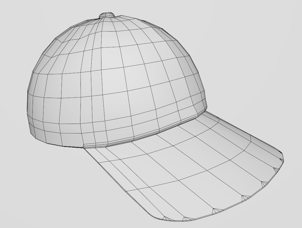 NY Cap 3D model_6
