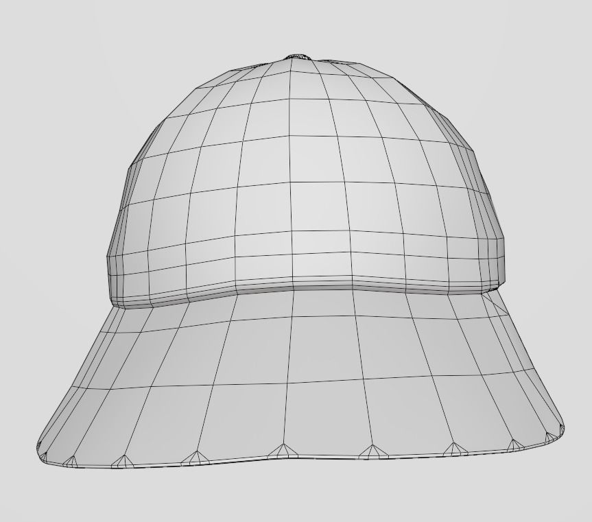 NY Cap 3D model_7