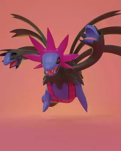 pokemon hydreigon 3D print model