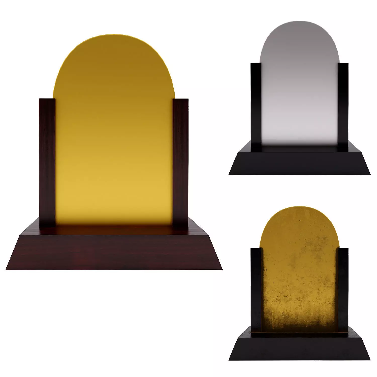 Trophy Cup award 3dmodel Low-poly 3D model_0