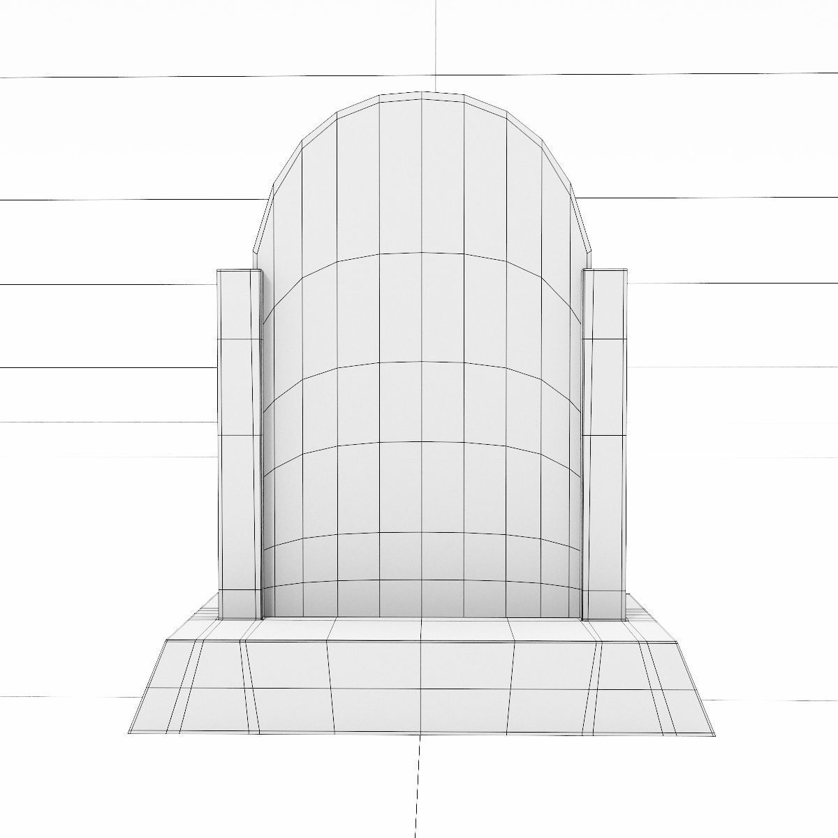 Trophy Cup award 3dmodel Low-poly 3D model_4