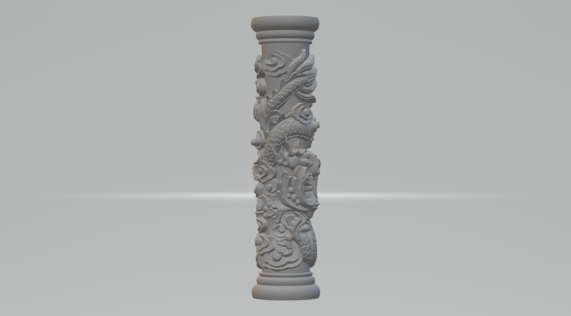 Panlong Column 3D Model 3D print model_3