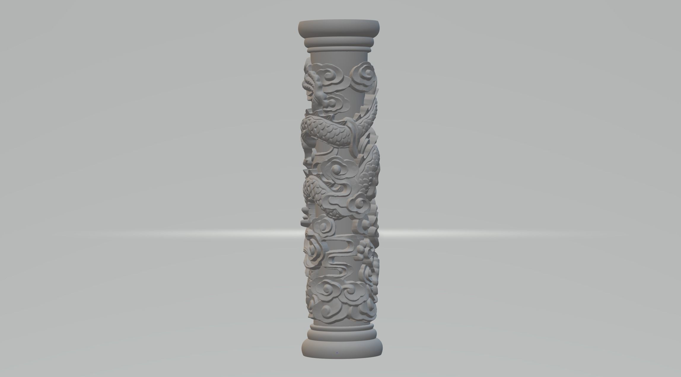 Panlong Column 3D Model 3D print model_1