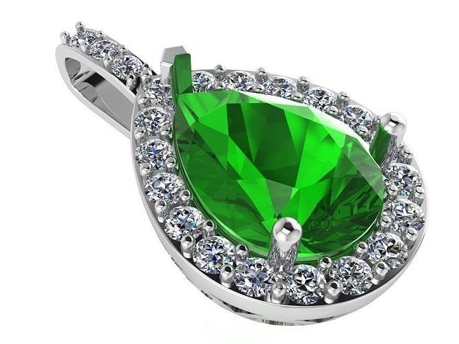 Pear Halo Pendant 0838 3D print model