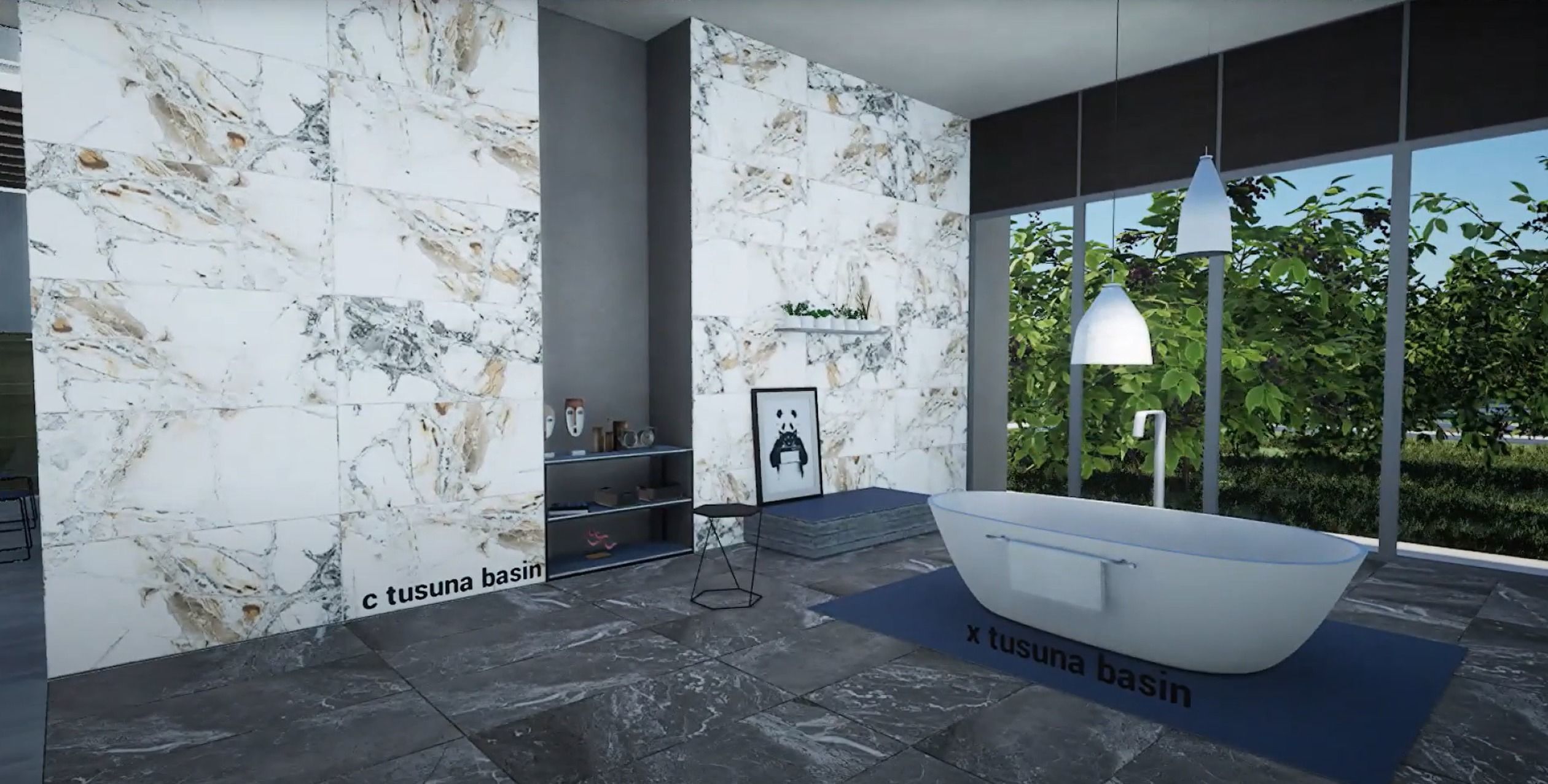 Archviz Realism 3d showroom  architecture Unreal Engine Low-poly 3D model_4