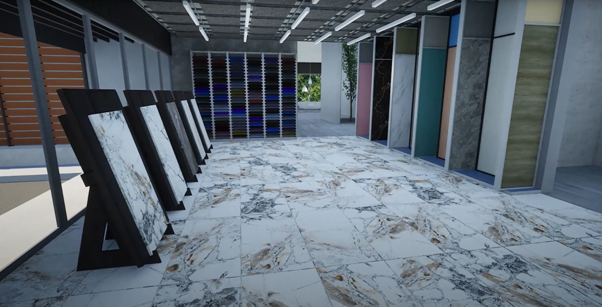 Archviz Realism 3d showroom  architecture Unreal Engine Low-poly 3D model_2