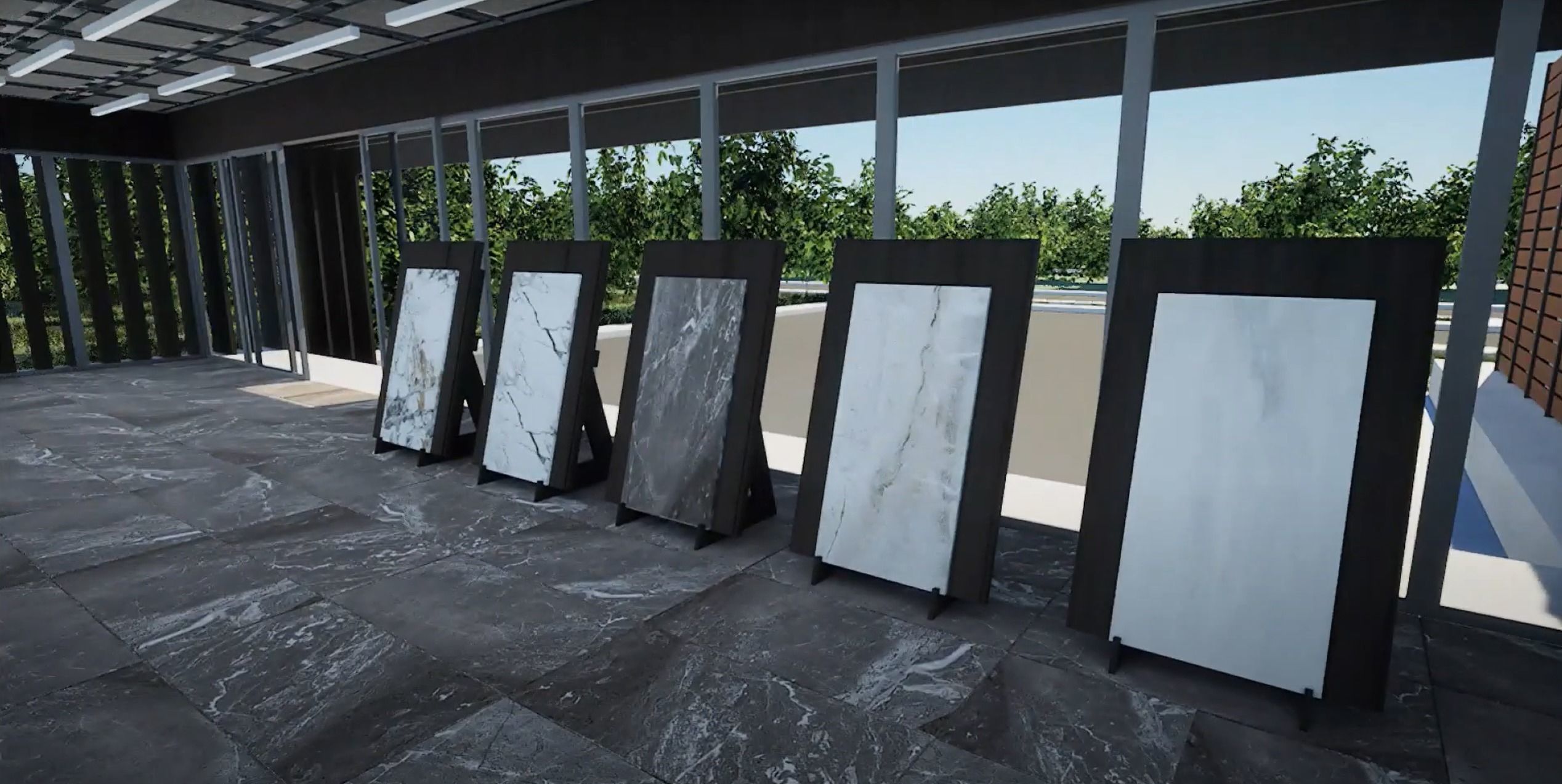 Archviz Realism 3d showroom  architecture Unreal Engine Low-poly 3D model_5