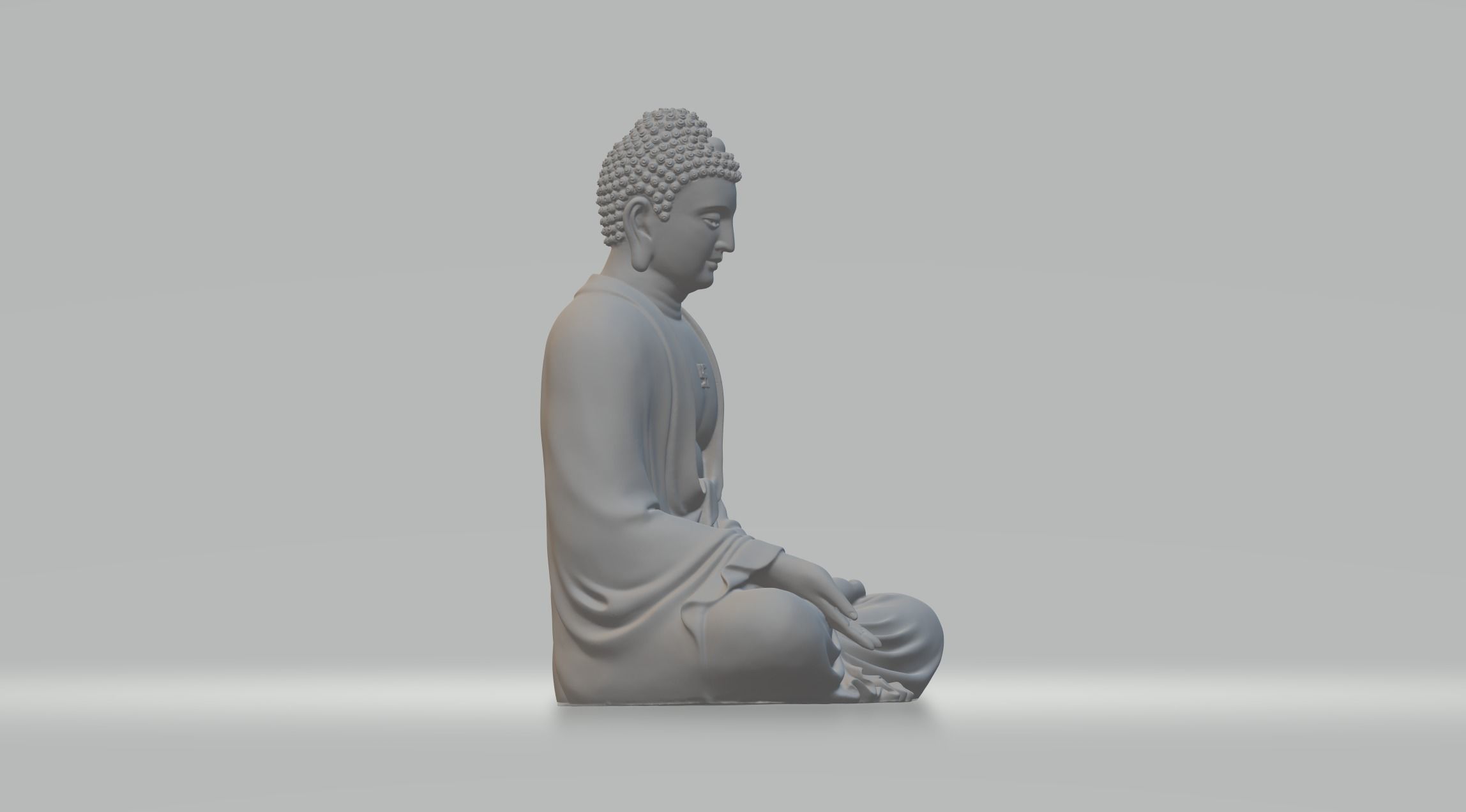 Gautama Buddha 3D Model 3D print model_2