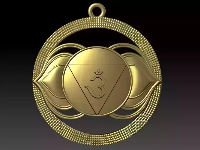 Ajna Aagnya Brow or third eye chakra Pendant for printing 3D print model