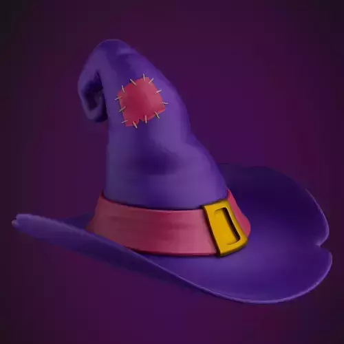 Cartoon Halloween witch Hat