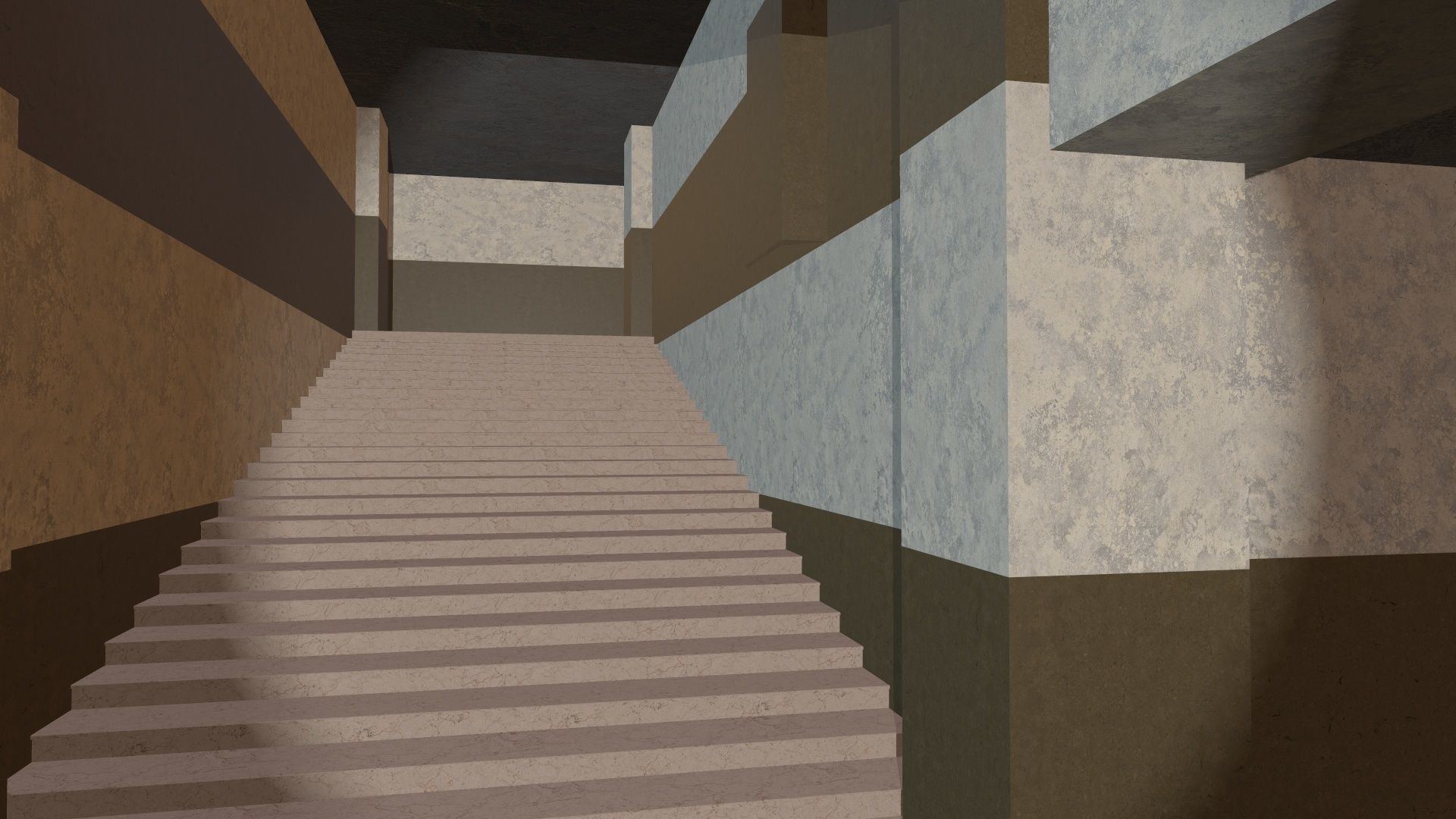 abandoned courthouse V2 Low-poly 3D model_11