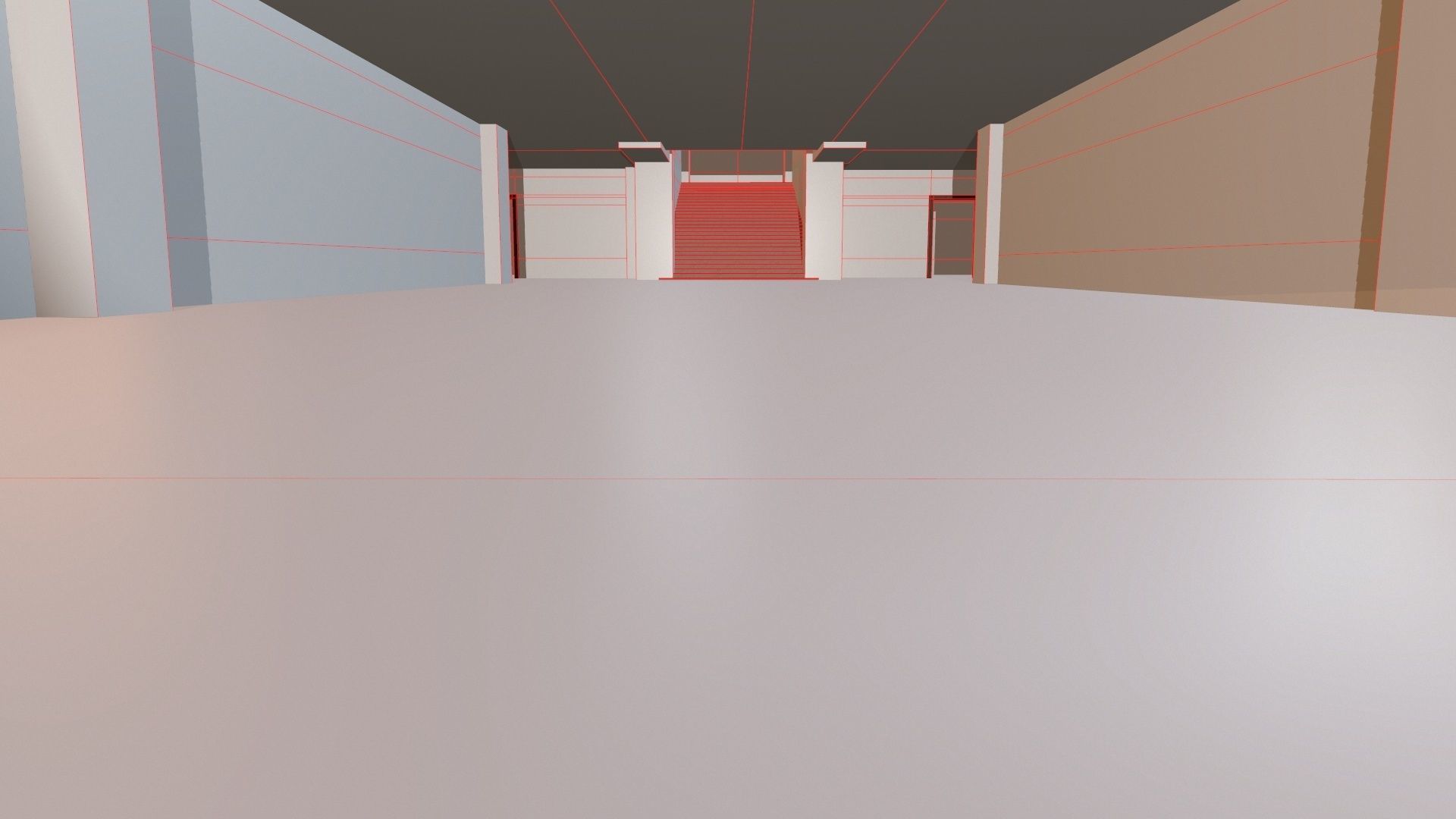 abandoned courthouse V2 Low-poly 3D model_19