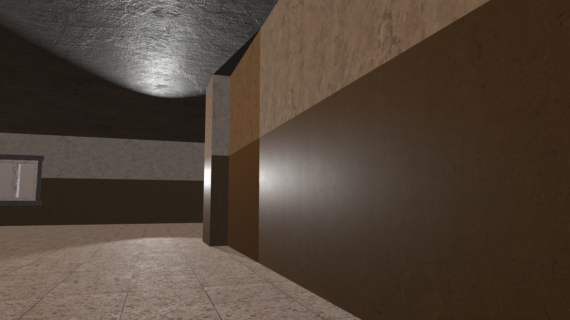 abandoned courthouse V2 Low-poly 3D model_10