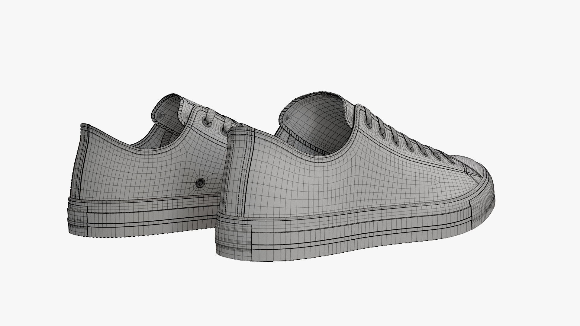Chuck Taylor All Star Classic Low Top Cream 3D model_12