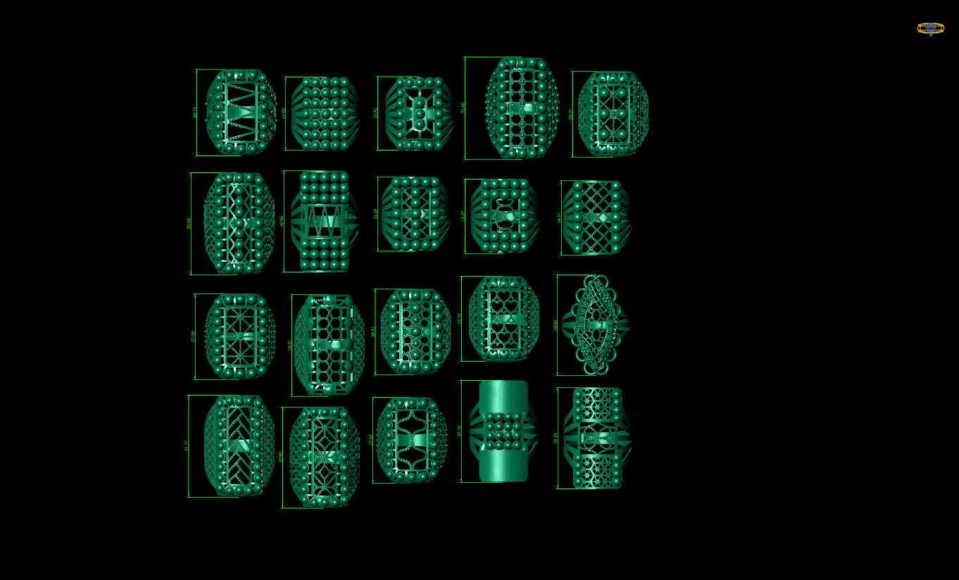 ring gold Jewelery 3D print model 3D print model_15