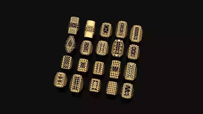 ring gold Jewelery 3D print model