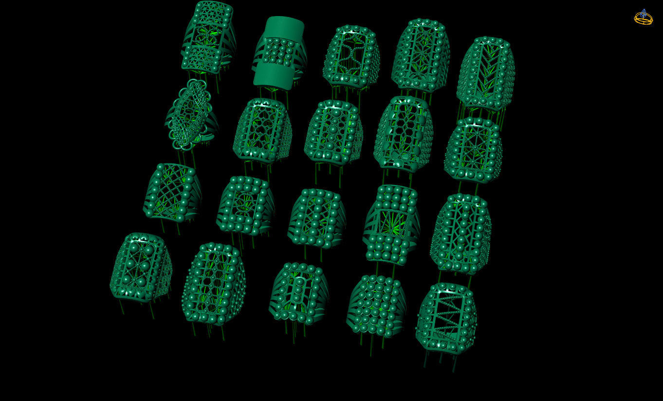 ring gold Jewelery 3D print model 3D print model_11