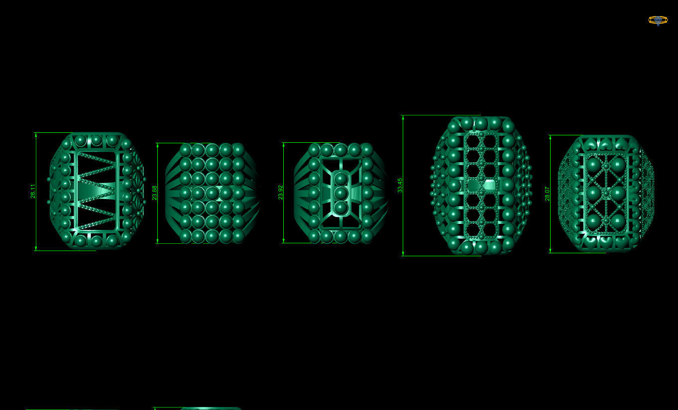 ring gold Jewelery 3D print model 3D print model_8