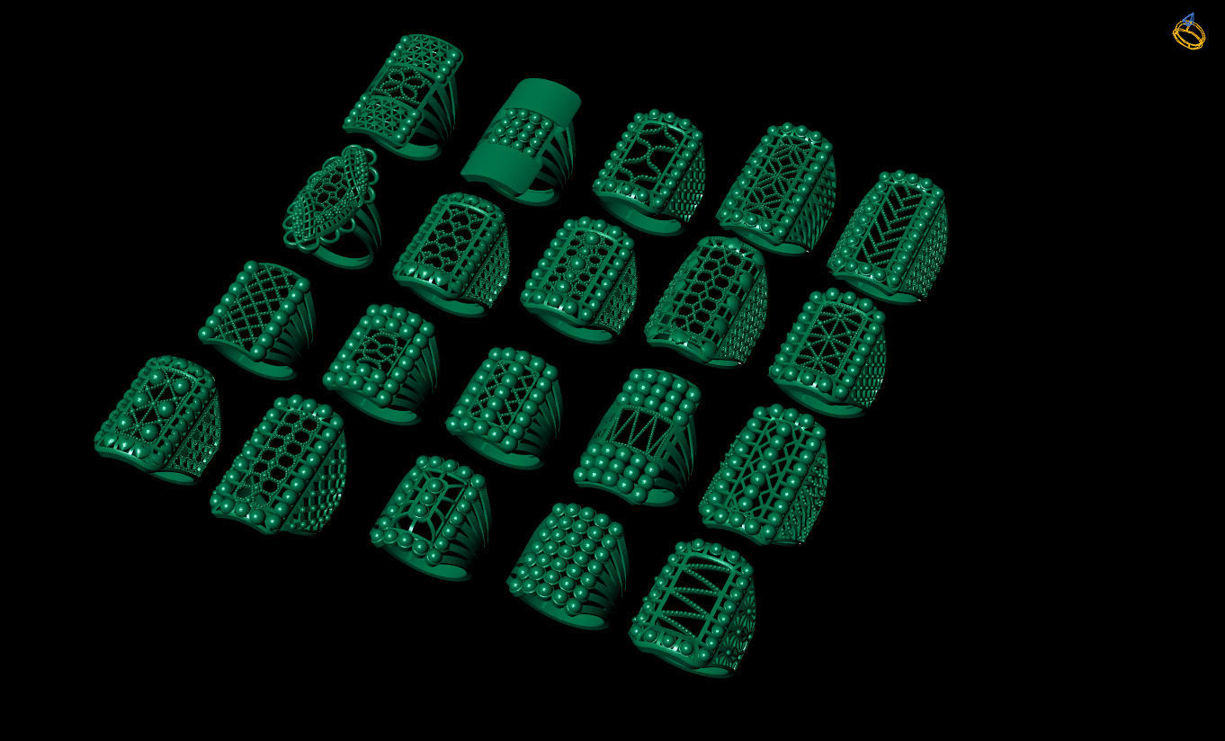 ring gold Jewelery 3D print model 3D print model_13