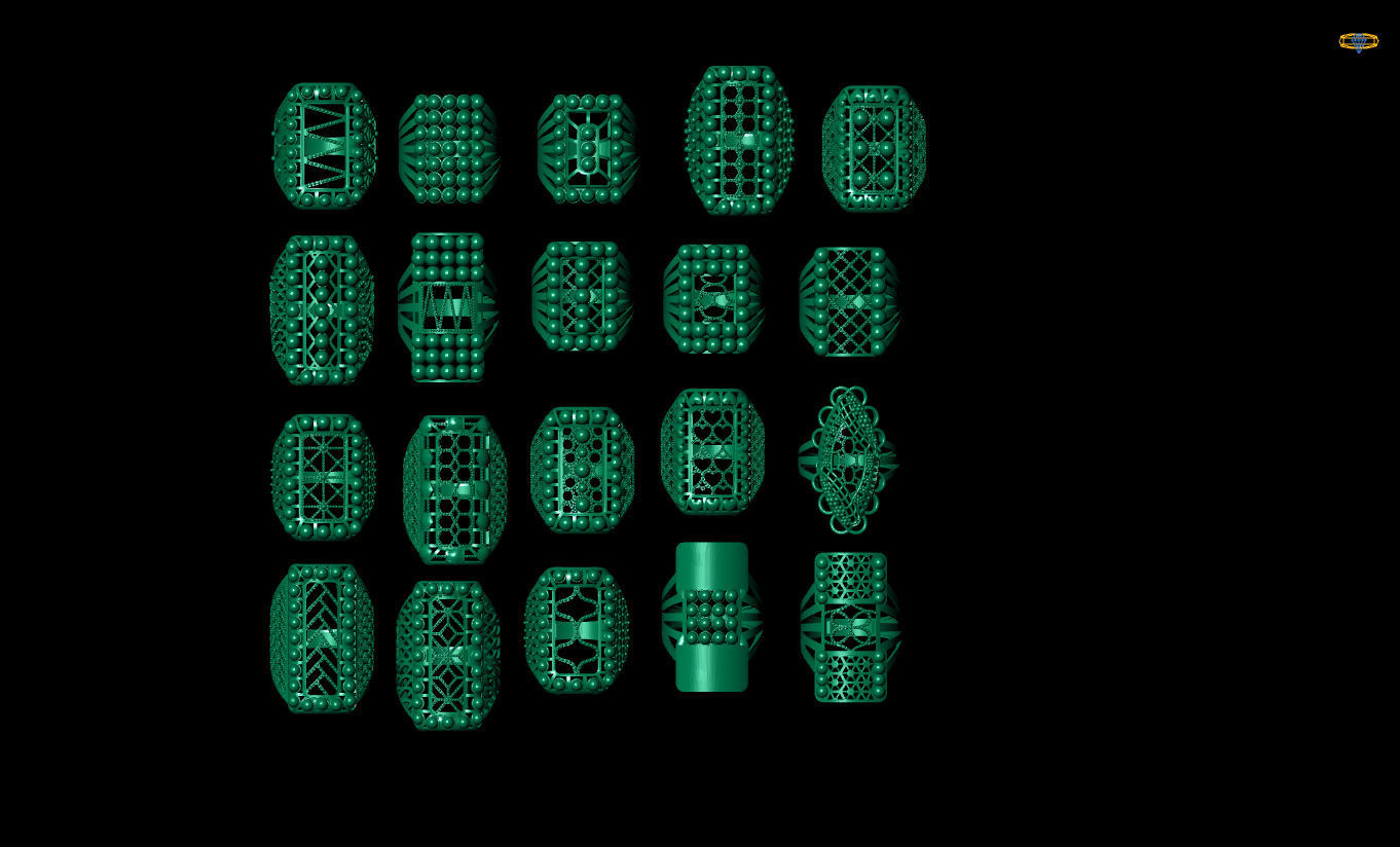 ring gold Jewelery 3D print model 3D print model_2