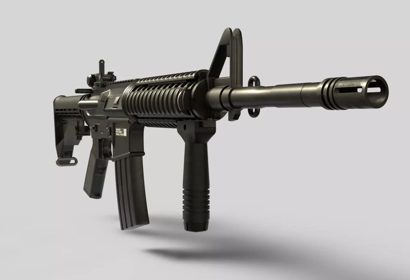 Ar-15 rifle Free 3D model