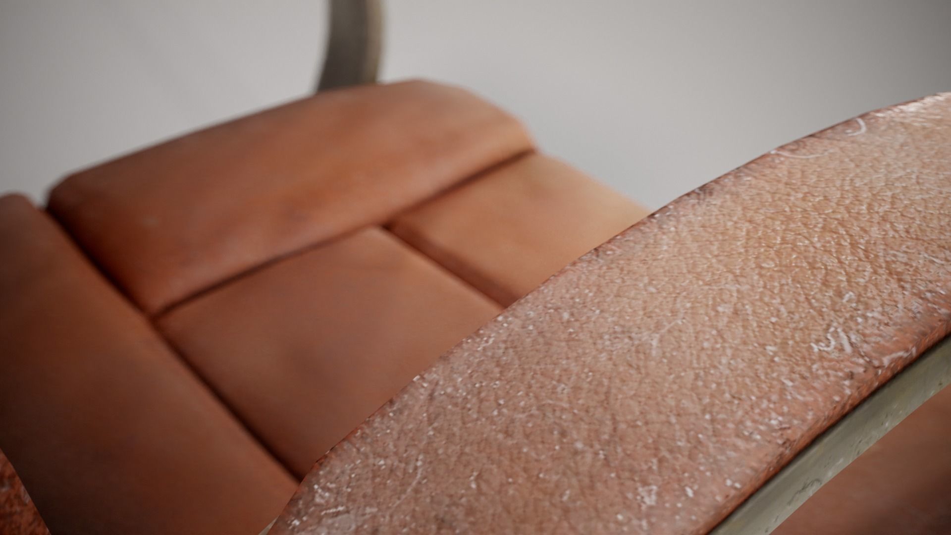 Computer used leather chair az9 Low-poly 3D model_14