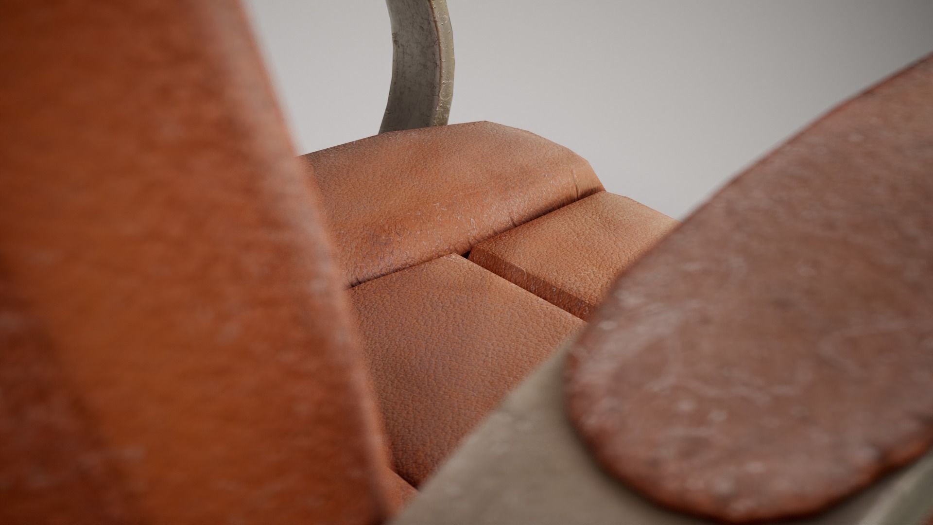 Computer used leather chair az9 Low-poly 3D model_15