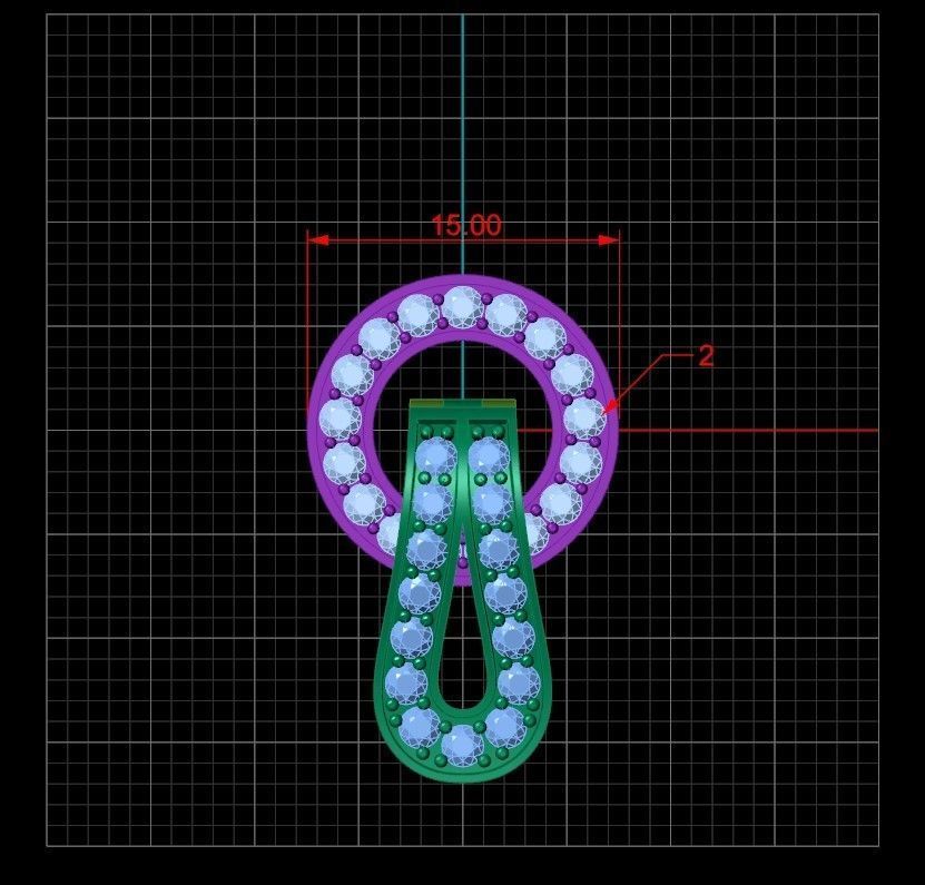 Lock for bracelets or chains  3D print model_6