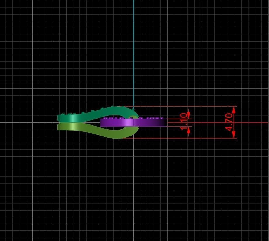 Lock for bracelets or chains  3D print model_3