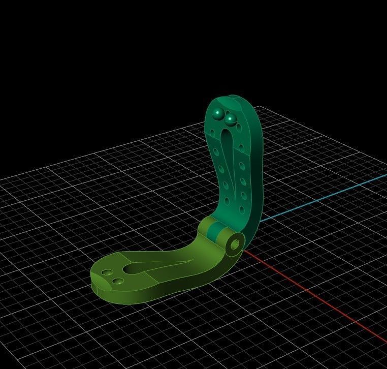 Lock for bracelets or chains  3D print model_5