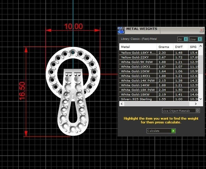 Lock for bracelets or chains  3D print model_14
