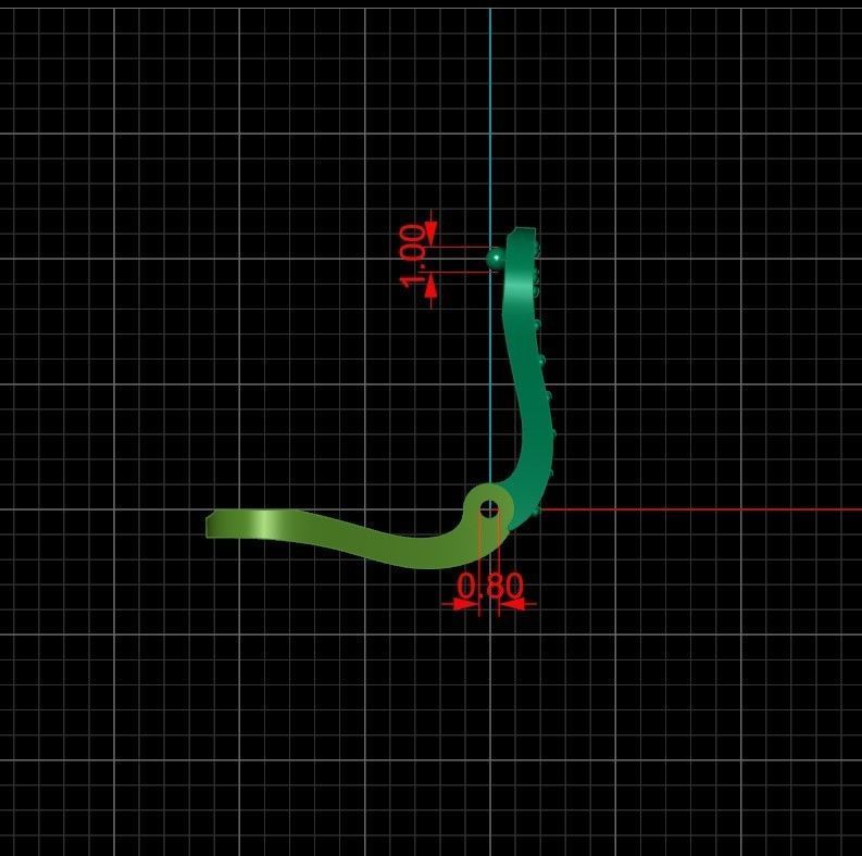 Lock for bracelets or chains  3D print model_4