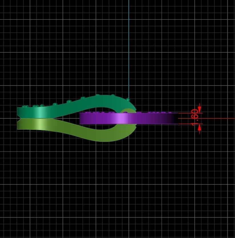 Lock for bracelets or chains  3D print model_8