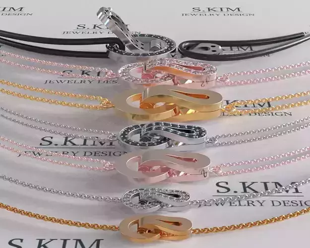 Lock for bracelets or chains  3D print model