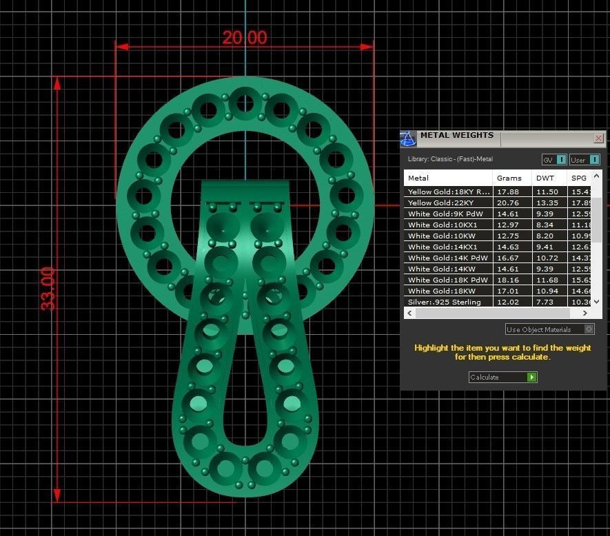 Lock for bracelets or chains  3D print model_15