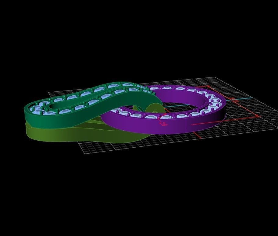 Lock for bracelets or chains  3D print model_13
