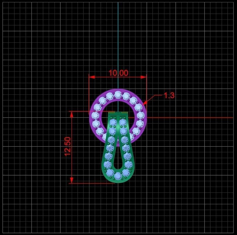 Lock for bracelets or chains  3D print model_1
