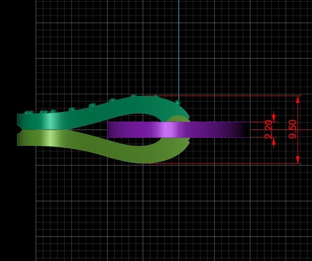 Lock for bracelets or chains  3D print model_11
