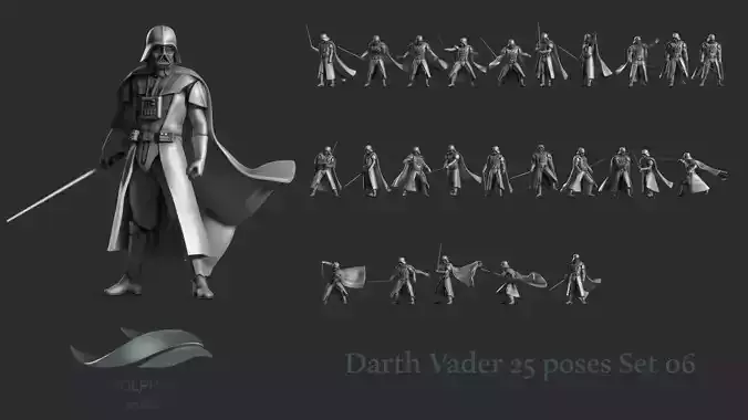 Darth Vader Figure Set 06 3D print model