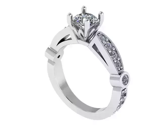 Decorative Setting Diamond Ring 1145